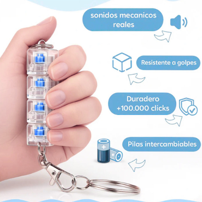 Llavero Antiestrés con Switches Mecánicos