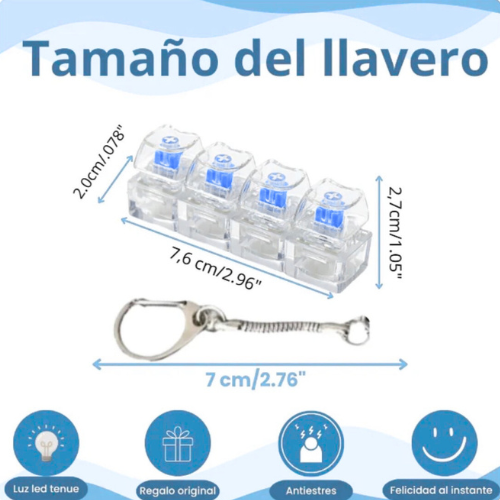 Llavero Antiestrés con Switches Mecánicos